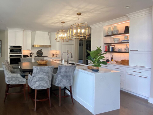 Kitchen of a courtyard ranch home