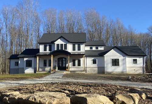 Exterior of a Modern Farmhouse home
