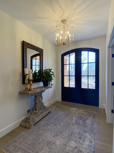 Foyer of a Modern Farmhouse home