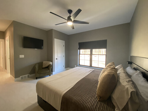 Bedroom of a Modern Farmhouse home